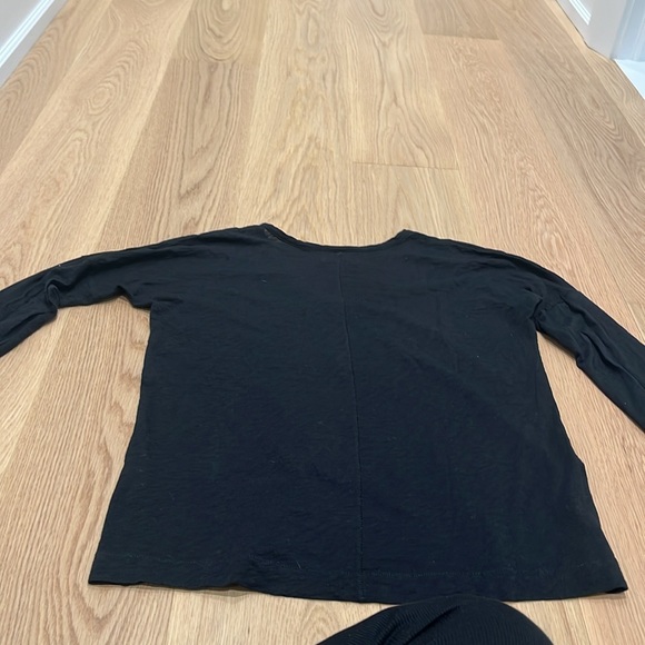 Rag &bone black long sleeve tee size S - Picture 5 of 9